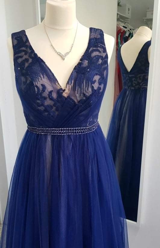 NOVÉ plesové šaty MODRÉ - 2