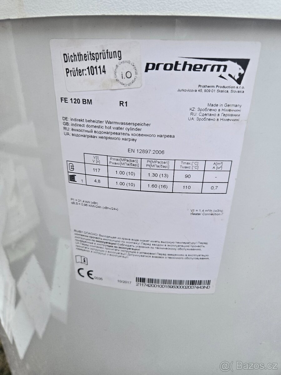 Bojler Protherm 120l - 2