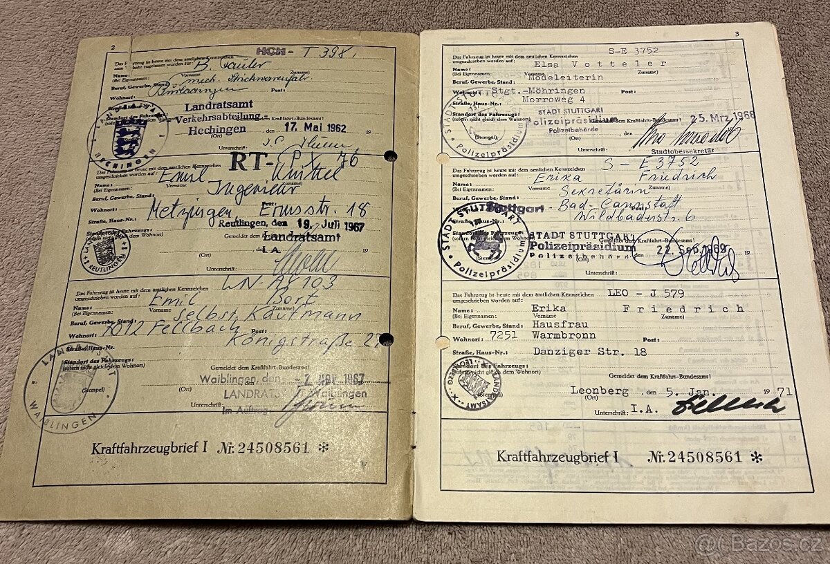 TP Mercedes 220SEb W111 r.v. 1962 - 2