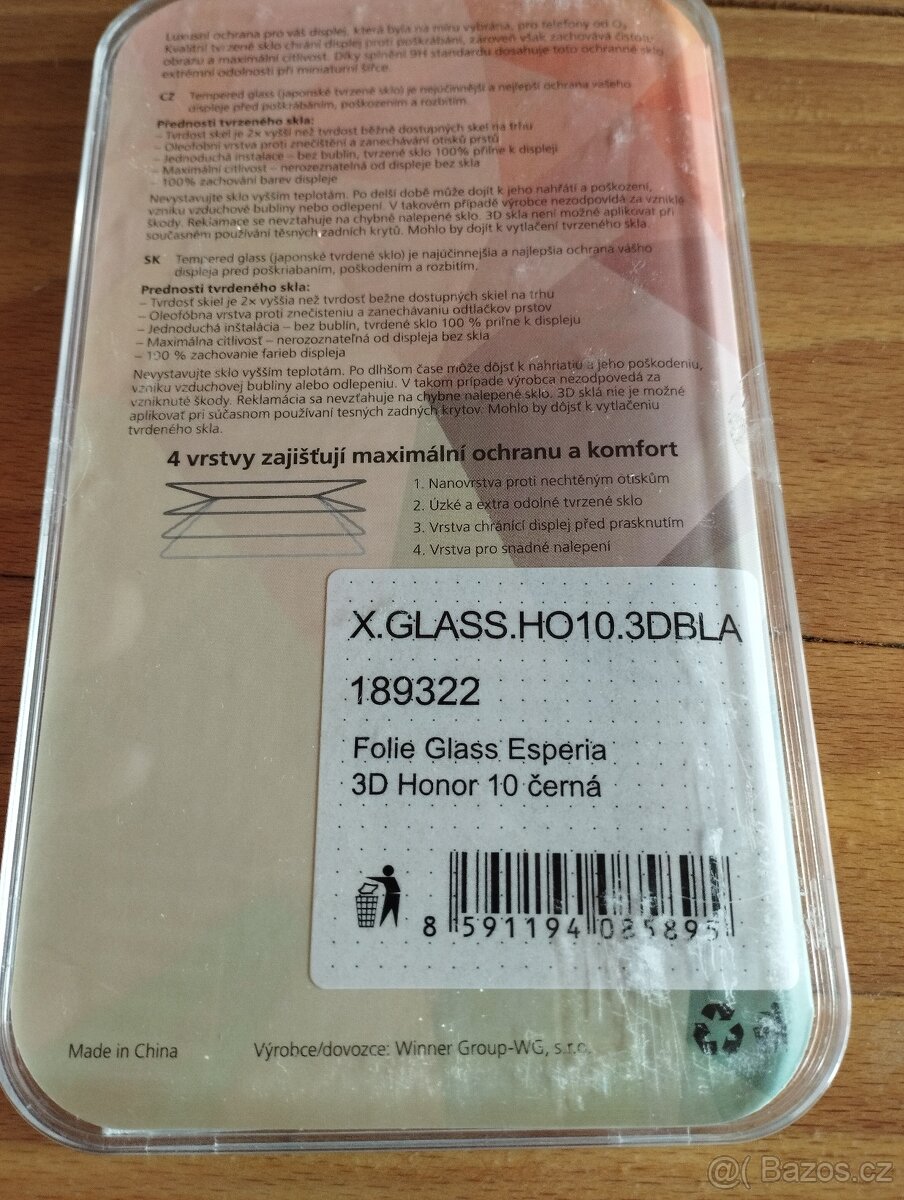 Tvrzené sklo Honor 10 - 2
