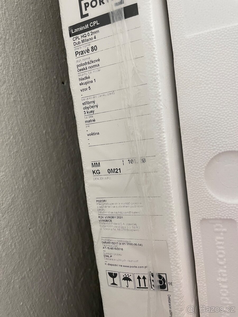 80L a 80P CPL dveře Dub Milano 4, značky Porta Doors - 2