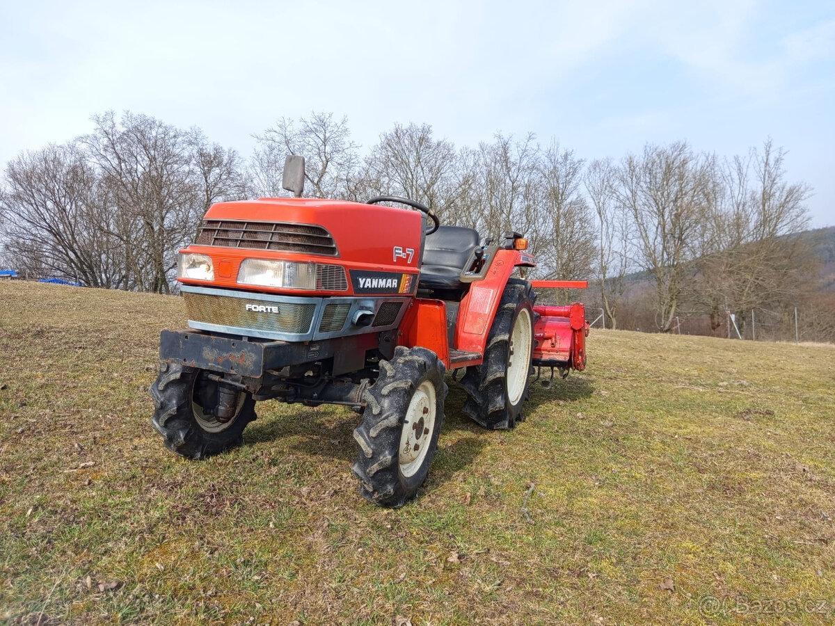 Prodám malotraktor YANMAR F7D 16hp rezervace - 2