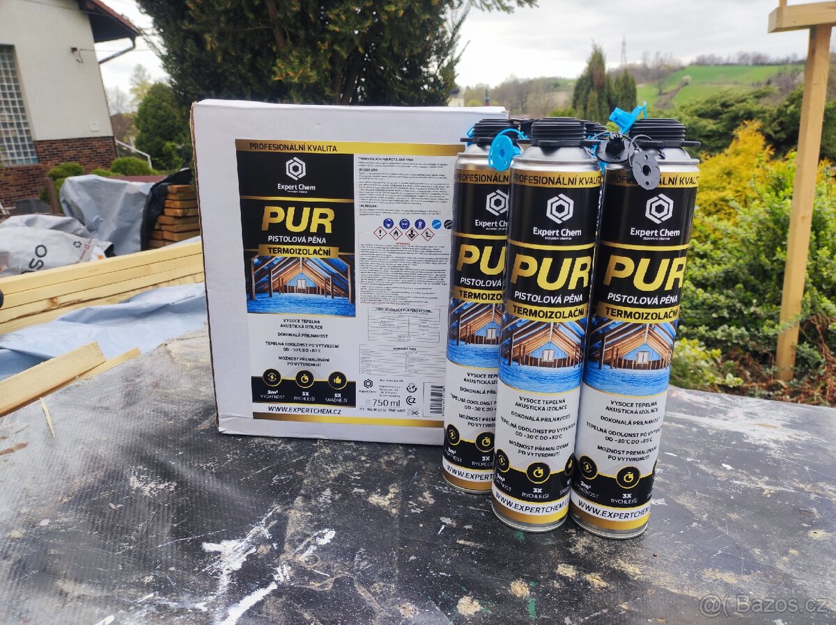 Termoizolační PUR pěna 750ml – Izolace ve spreji - 2
