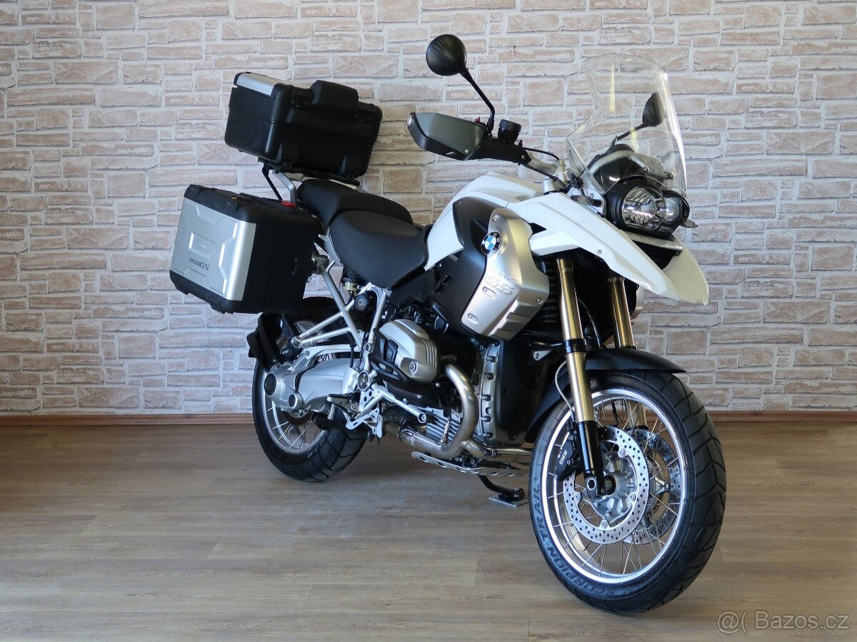 BMW R1200GS servisní kniha, po velkém servisu, pletená kola