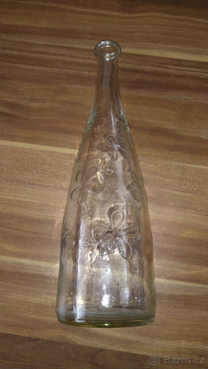 Skleněná láhev - váza - 2
