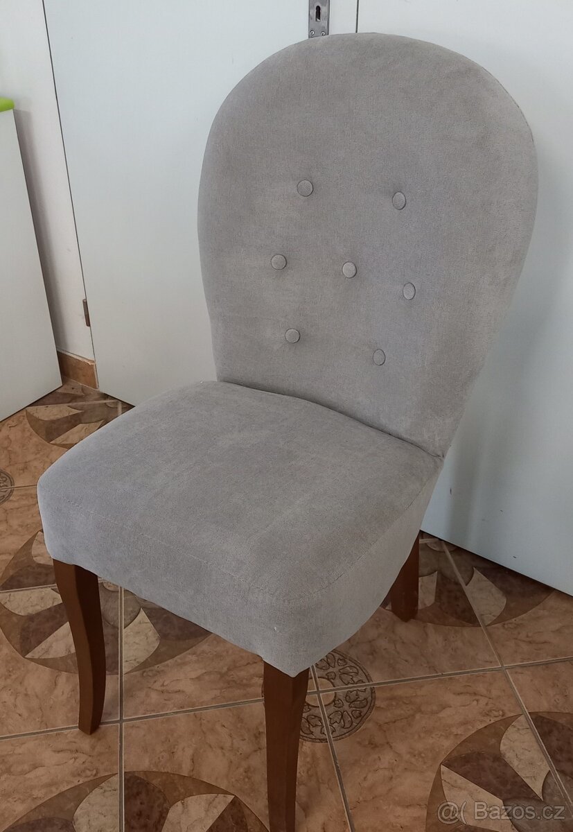 dřevěná jídelní židle z masivního dřeva Oval - 2