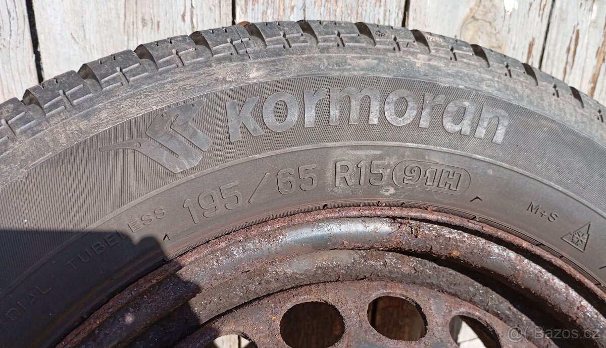 Zimní pneu 195/65 R15 91H Kormoran na diskách 5x112 - 2