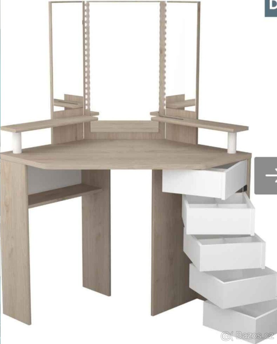 Toaletní stolek s led osvětlením - 2