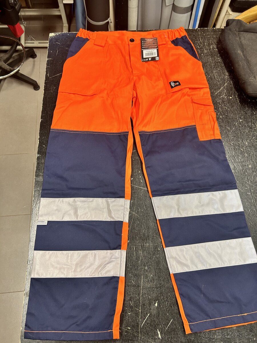 Reflexní pracovní kalhoty CXS. Cena za jeden kus . - 2