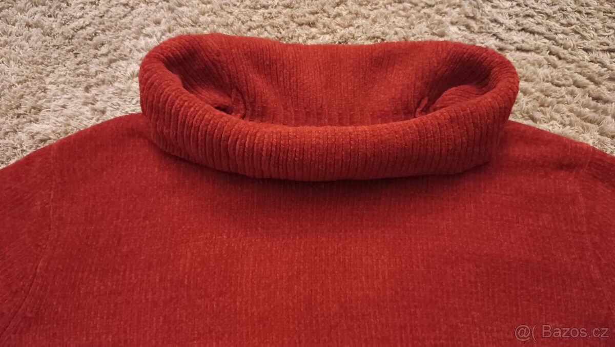 DÁMSKÝ ŽINYLKOVÝ SVETR, ROLÁK - 2