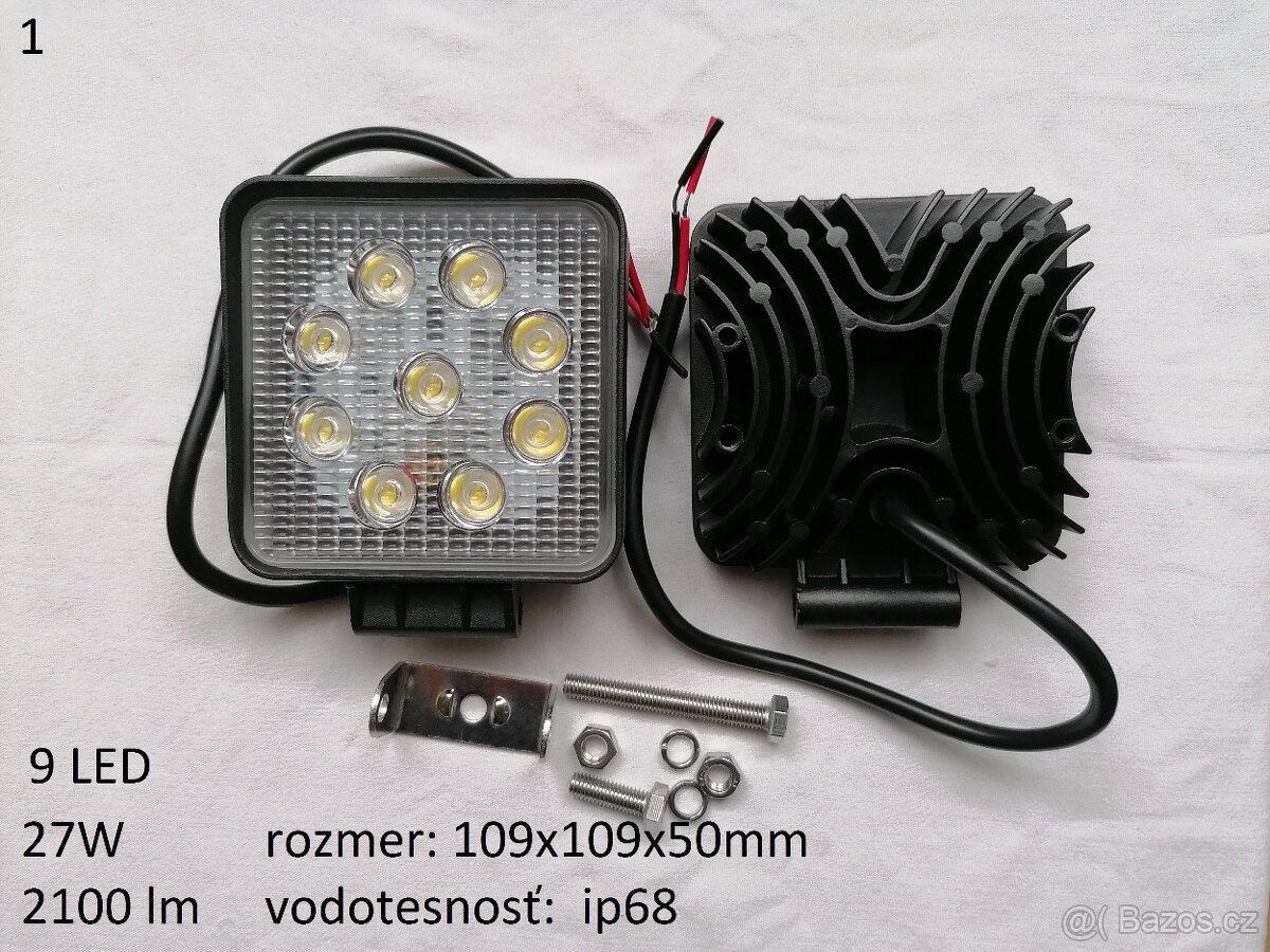Prodám led diodové pracovní, couvací světla osvětlení stroje - 2