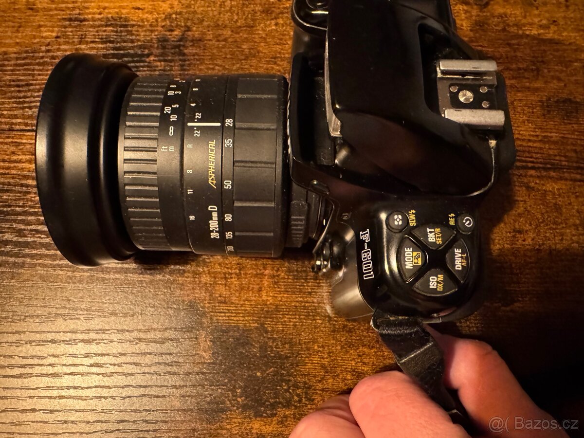Nikon F-601 + Sigma 28–200mm D,blesky,brašna,spoušť - 2