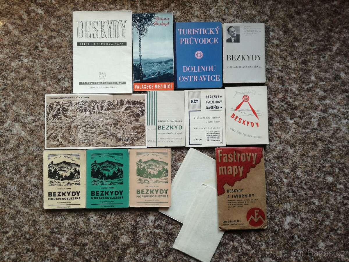BEZKYDY, BESKYDY, SBÍRKA Mapa, Mapy, Průvodce - 2
