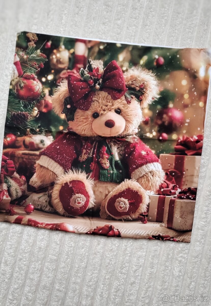 4.kusy Krásné "Vánoční" povlaky na polštář "Médvídci" 45 - 2