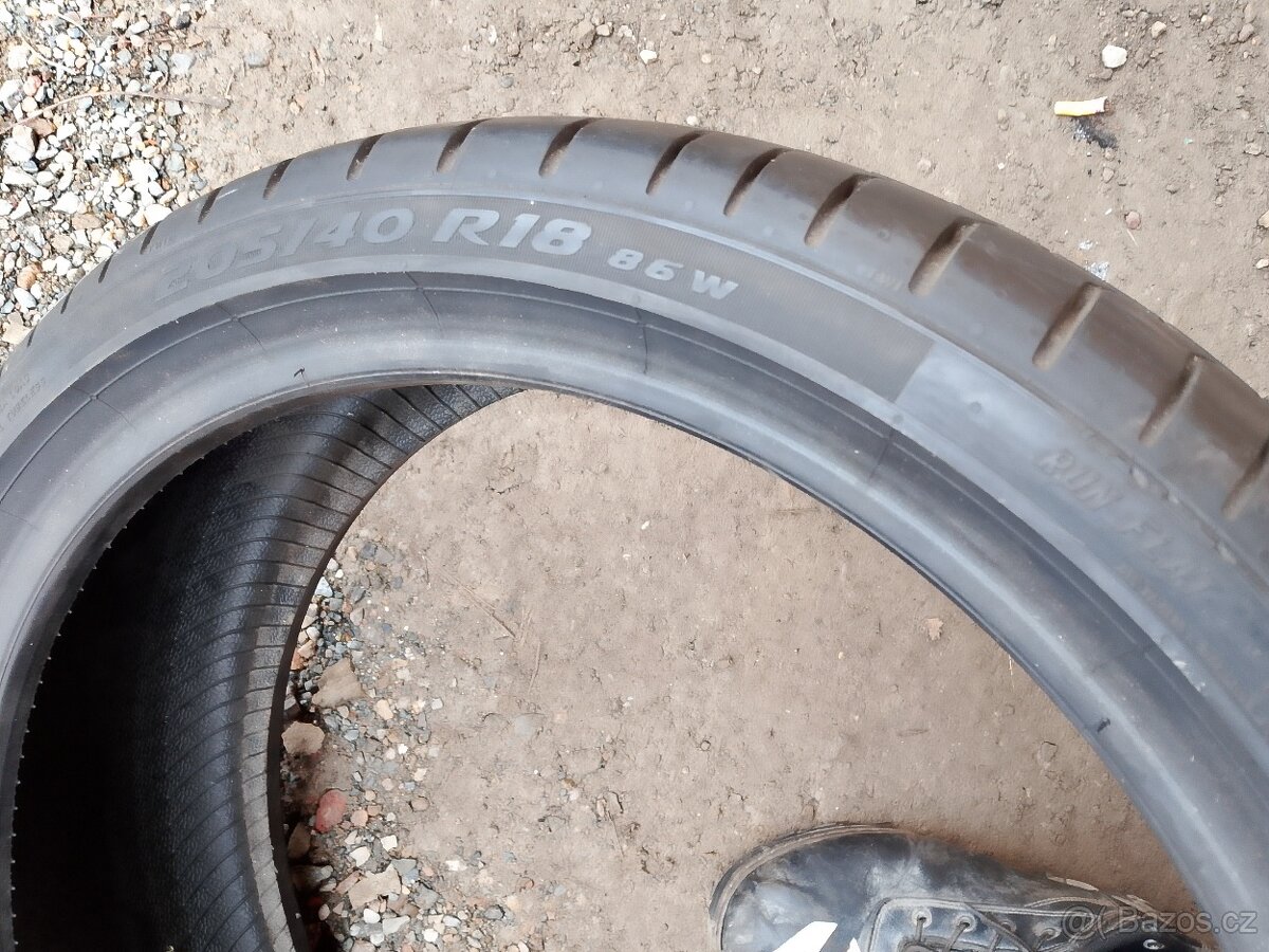 205/40/18 86w Pirelli - letní pneu 2ks RunFlat - 2