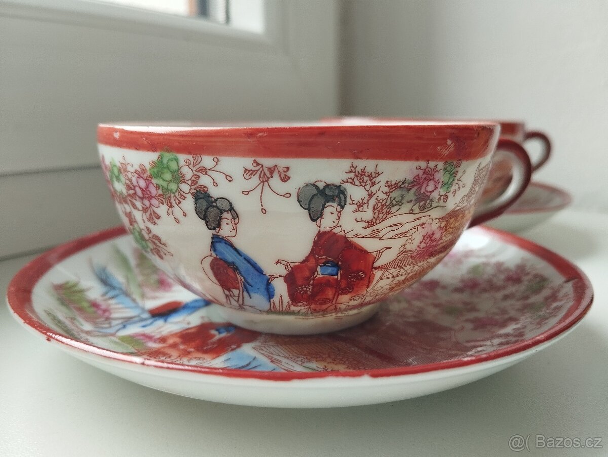 starožitné šálky - Japonsko - 2