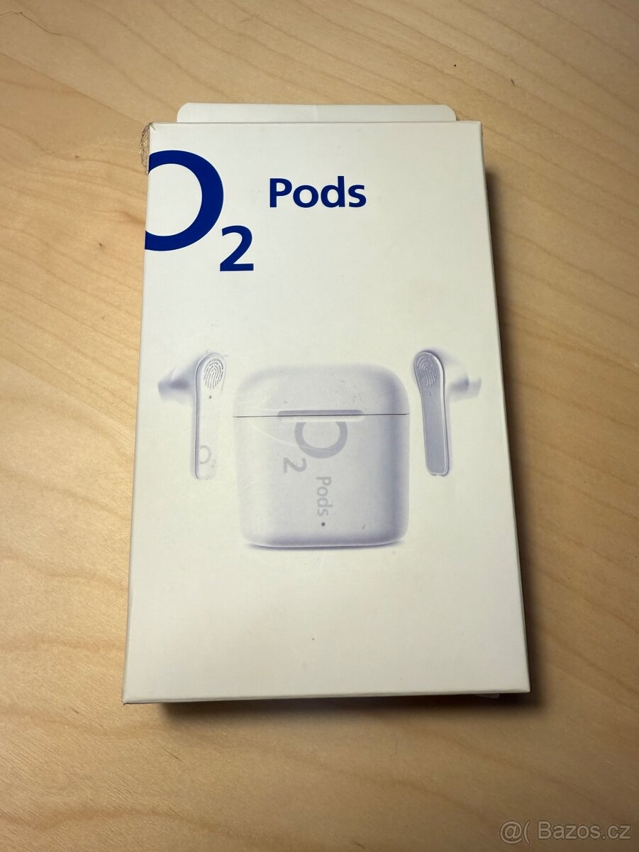 Prodám - Nová bezdrátová sluchátka O2 Pods white - 2