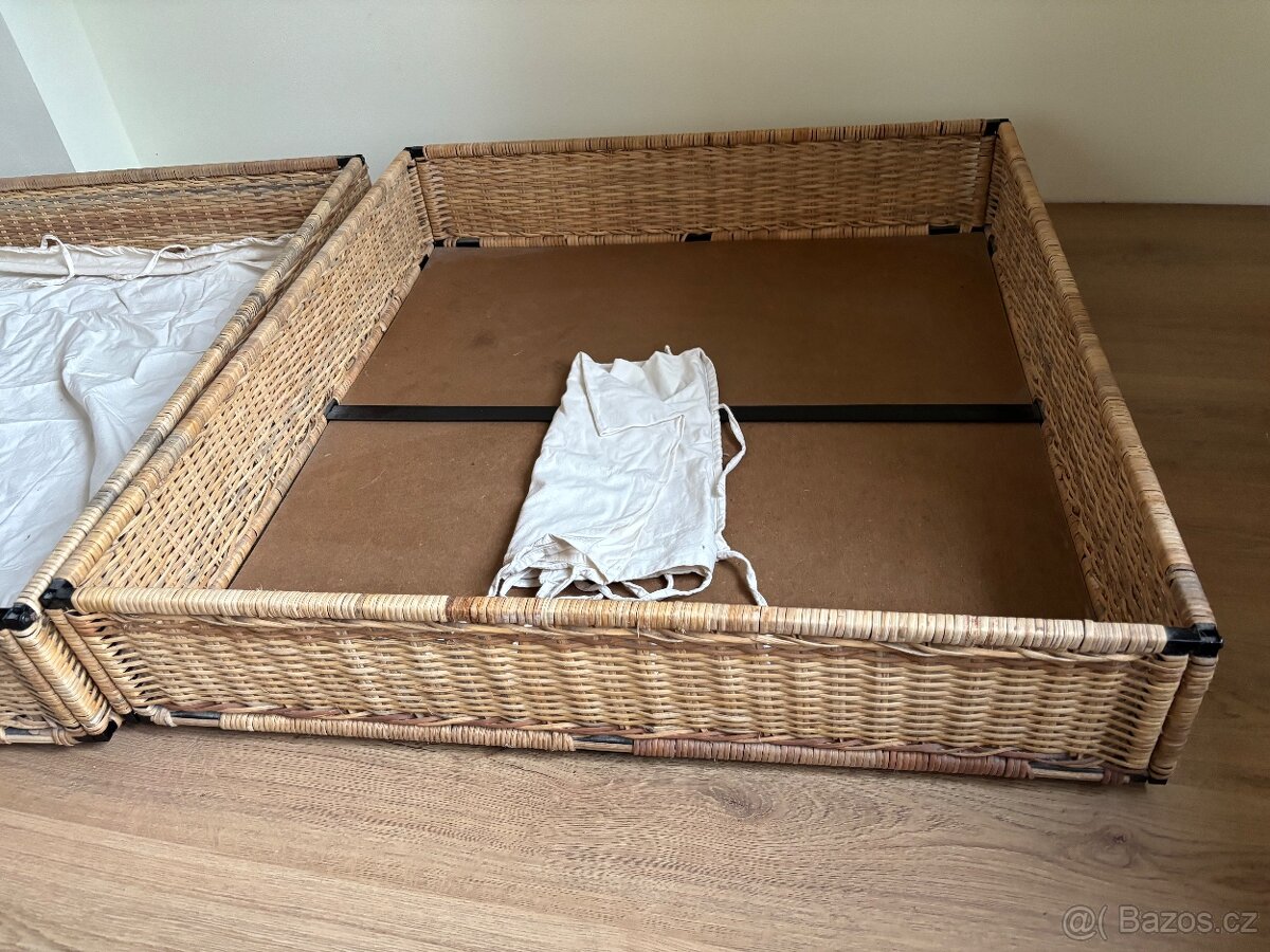 Úložný box / proutěný koš pod postel - 2