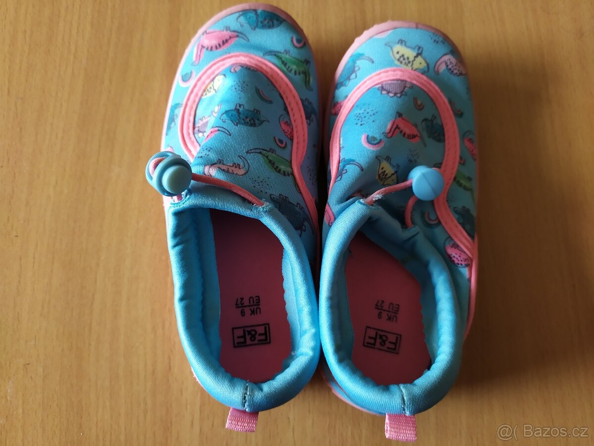 Dětské boty do vody F&F velikost 27 dinosauři - 2