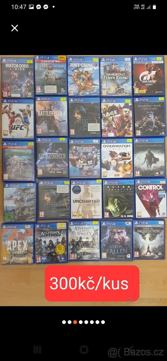 Hry na playstation 4 ceny u fotek od 200kč - 2