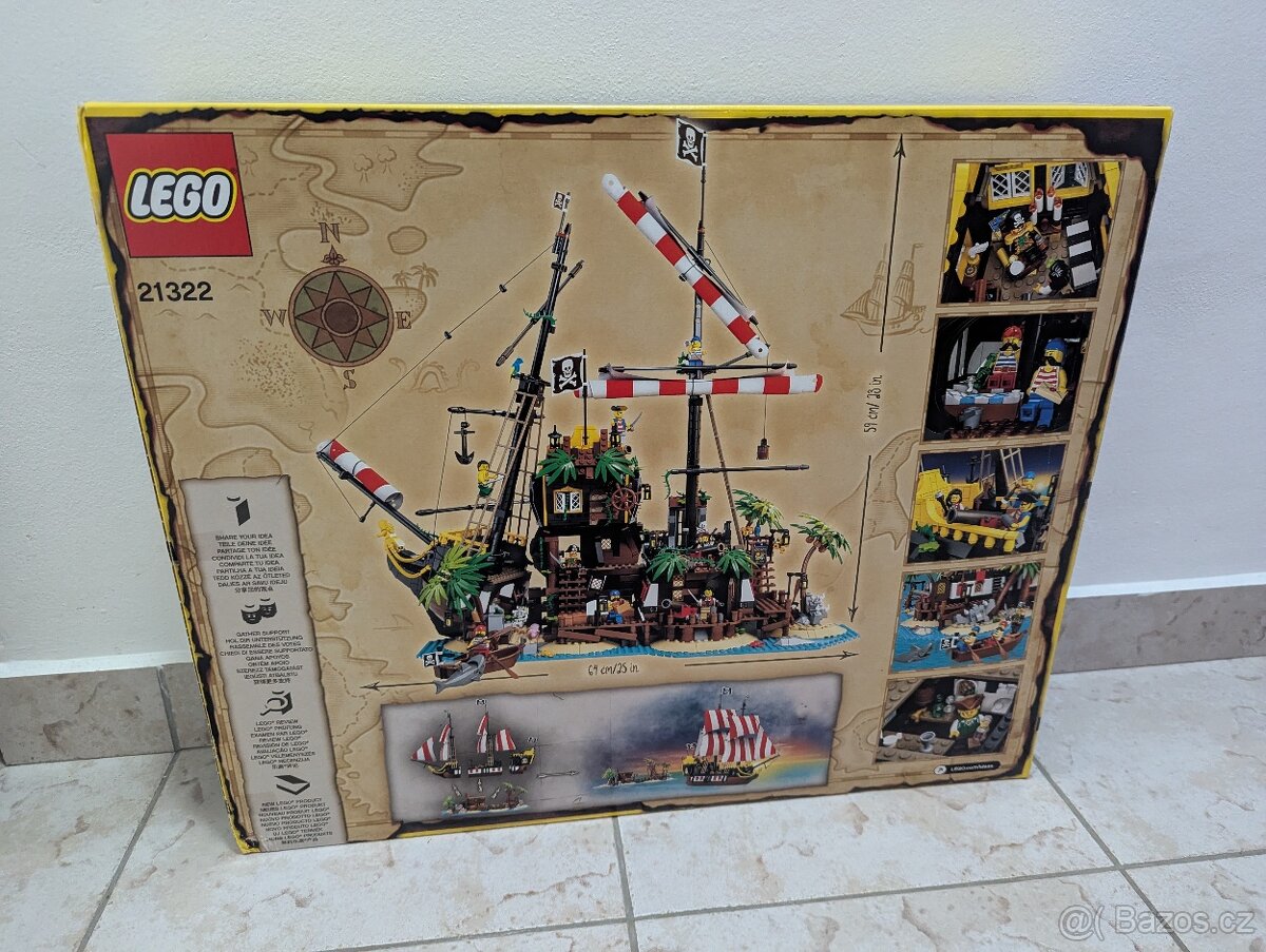 LEGO Ideas 21322 Zátoka pirátů z lodě Barakuda - 2