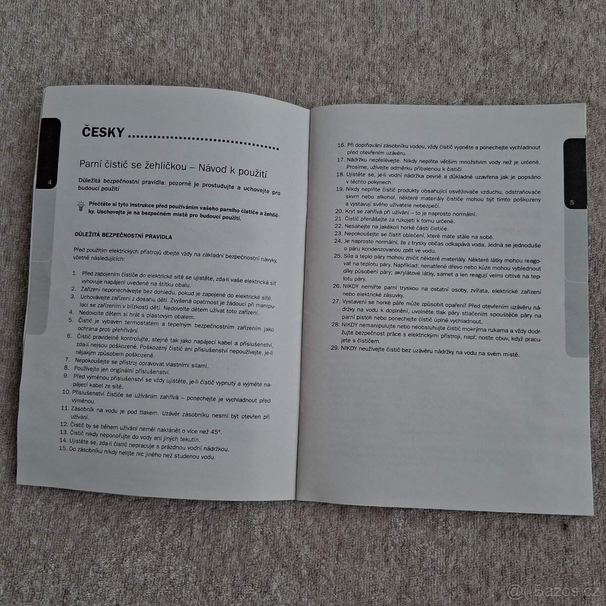 Parní čistič se žehličkou + příslušenství - 2