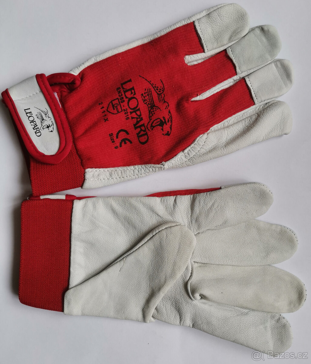 Pracovní rukavice kůže a bavlna - 2