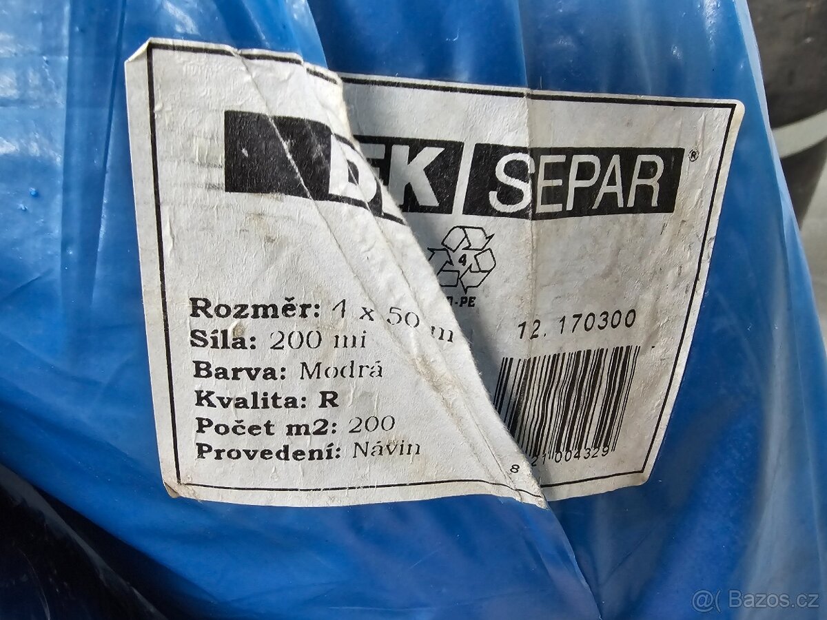 Prodám separační fólii DEKSEPAR tl. 0,2 mm - 2