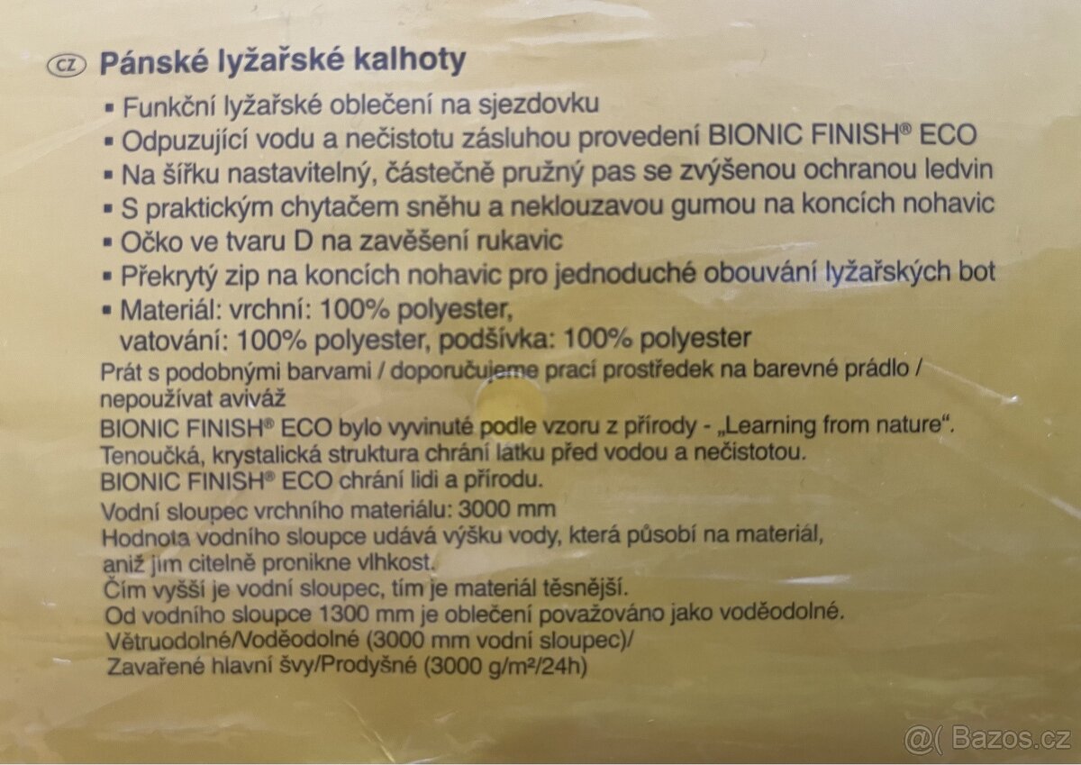 lyžařské kalhoty pánské - 2