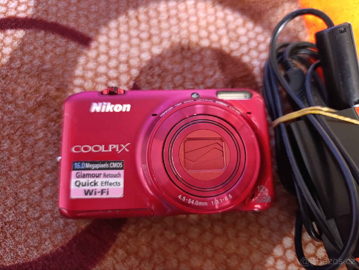 Fotoaparát Nikon Coolpix S6500 Red - 2