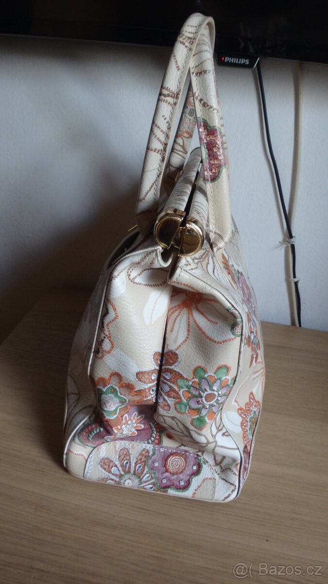 Luxusní italská kožená kabelka - 2