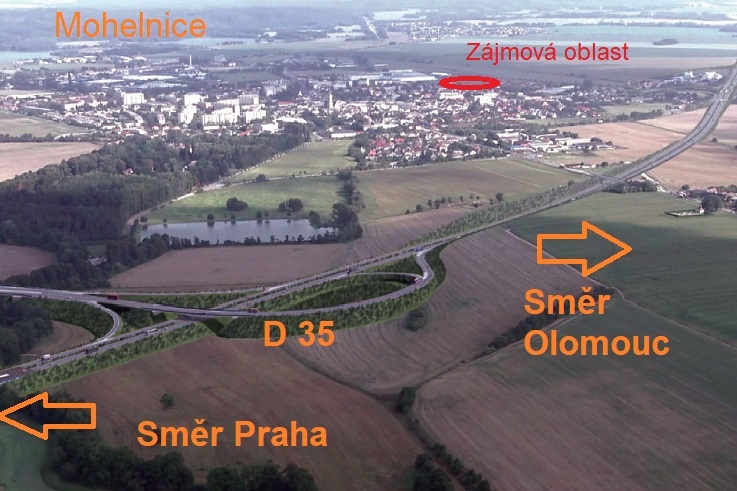 Prodej komerčních pozemků v průmyslové zóně, Mohelnice – pohled 2