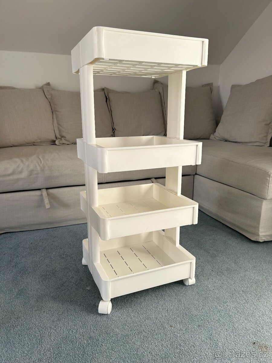 Plastový pojízdný regálek - 2