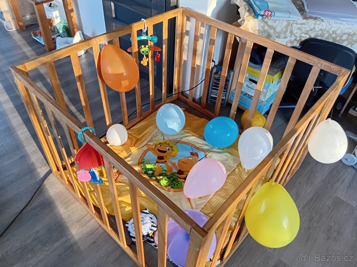 Dřevěná ohrádka pro děti - 2