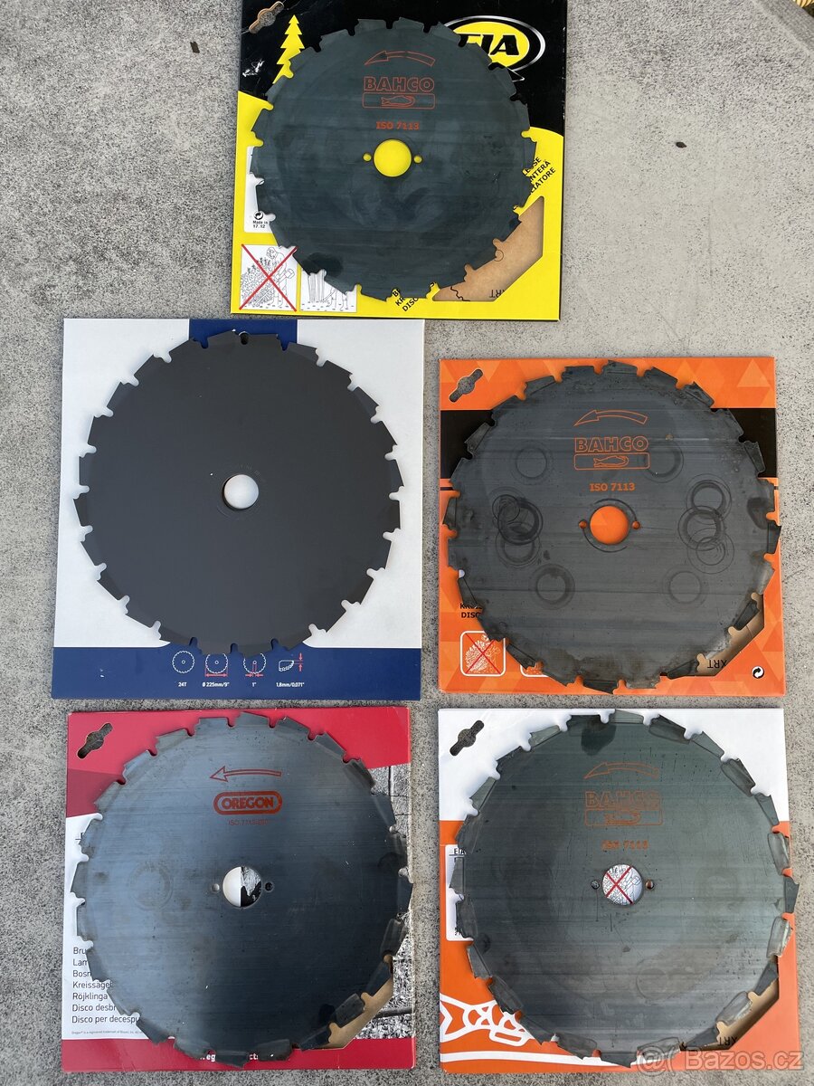 Pilové kotouče pro křovinořezy, střed 20 a 25,4 mm - 2