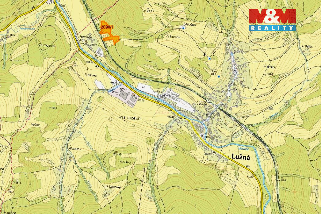 Prodej lesa, 11283 m², Lužná u Vsetína - 2