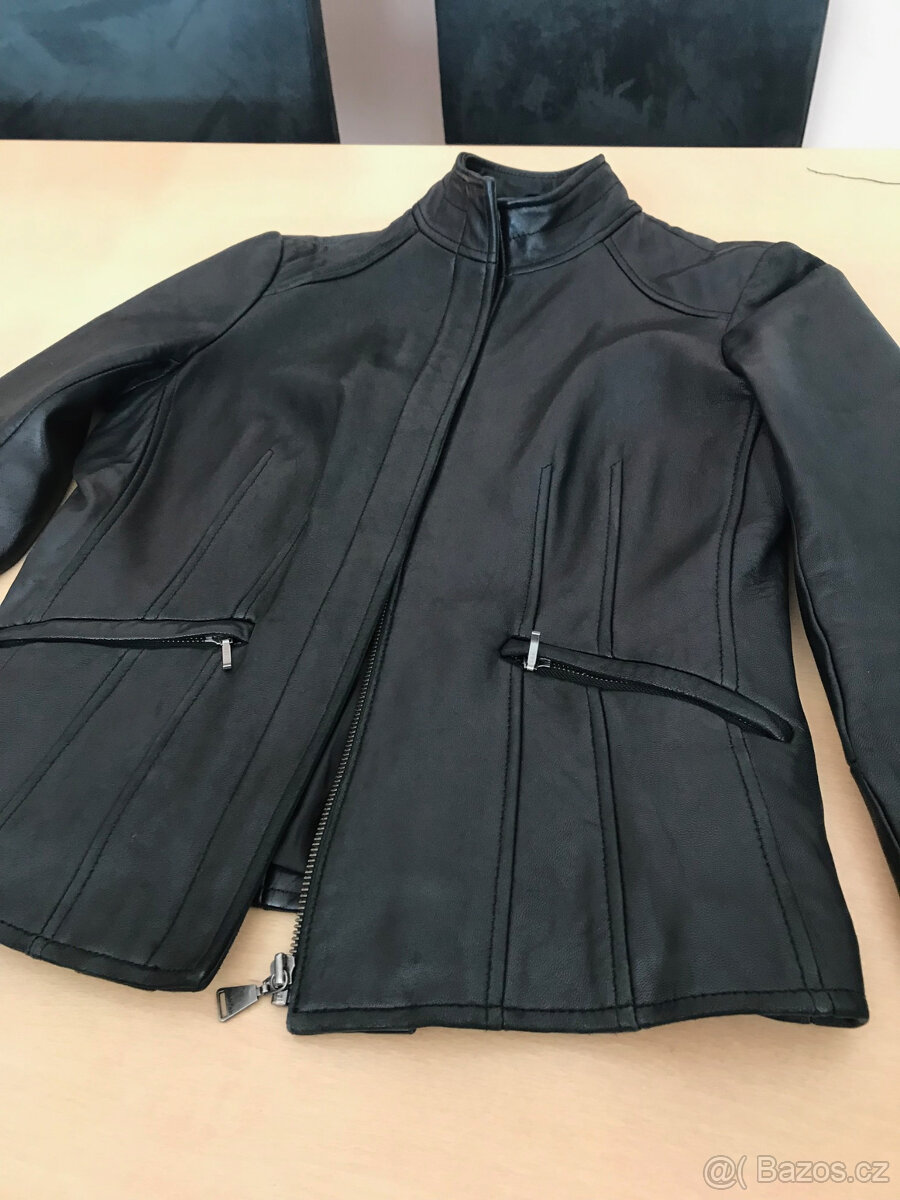 Dámská kožená bunda Calvin Klein - 2