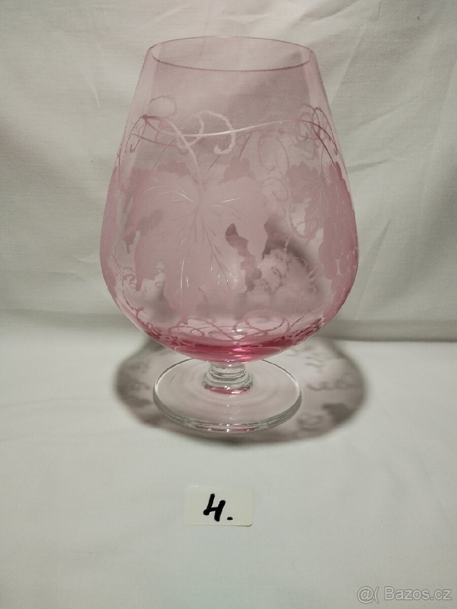 Křišťálová číše broušená Sklo Bohemia EV4 - 2