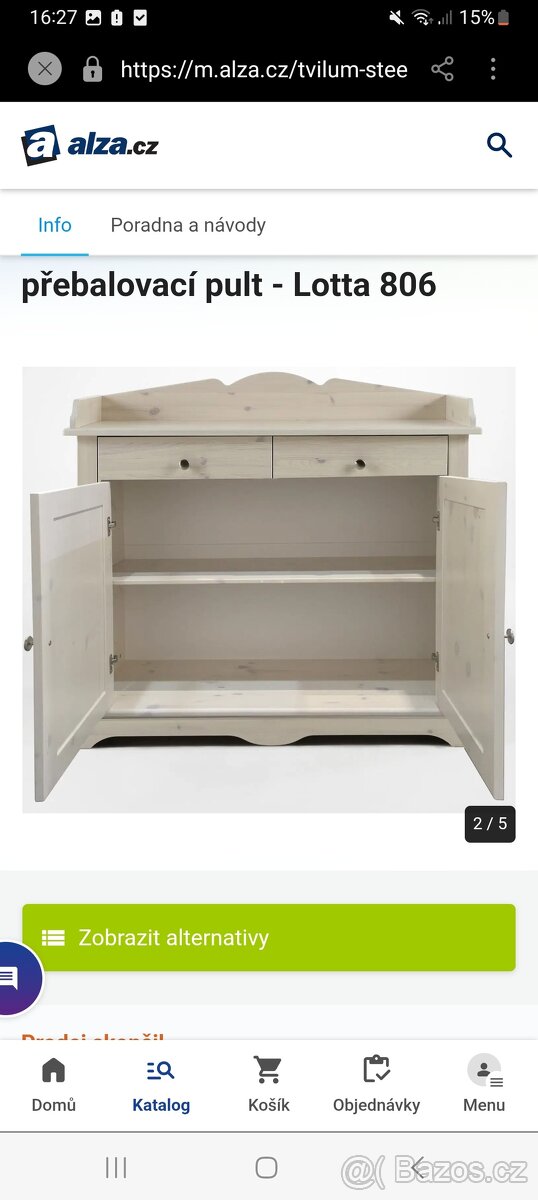 Přebalovací komoda Lotta masiv - 2