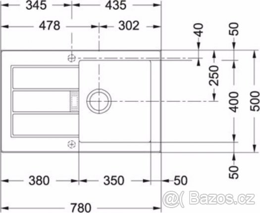 Franke bílý dřez + sifon - 2