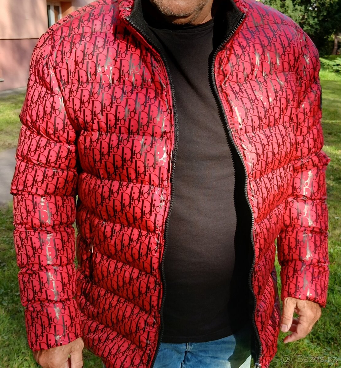 Nová zimní bunda Dior XXL pánská červená - 2