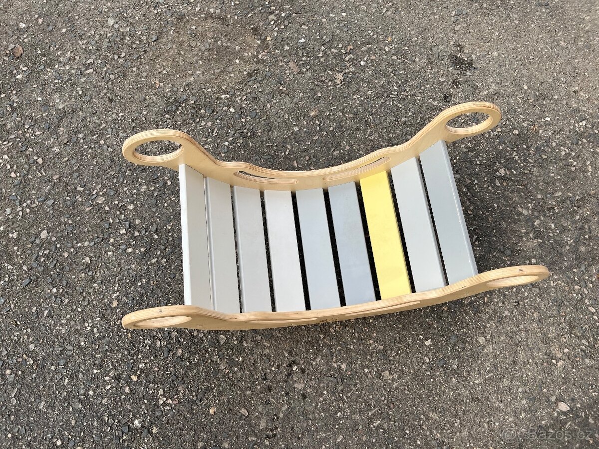 Dřevěná montessori houpačka 5v1 - 2