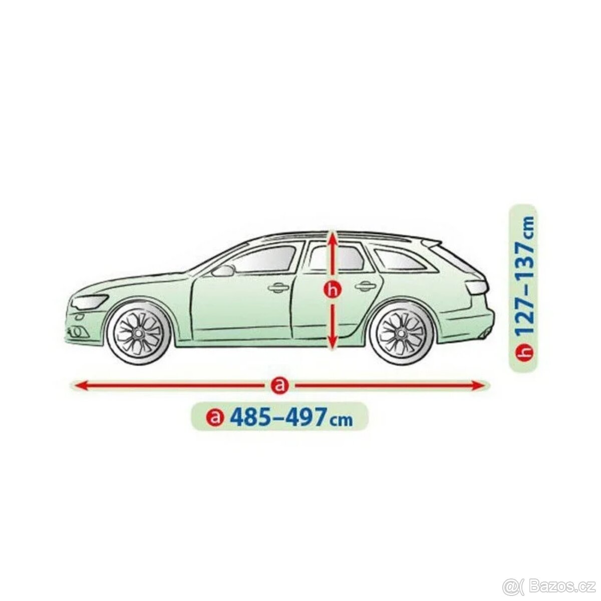 OCHRANNÁ PLACHTA NA AUTO AUDI A6 2011-2018 (COMBI) - 2