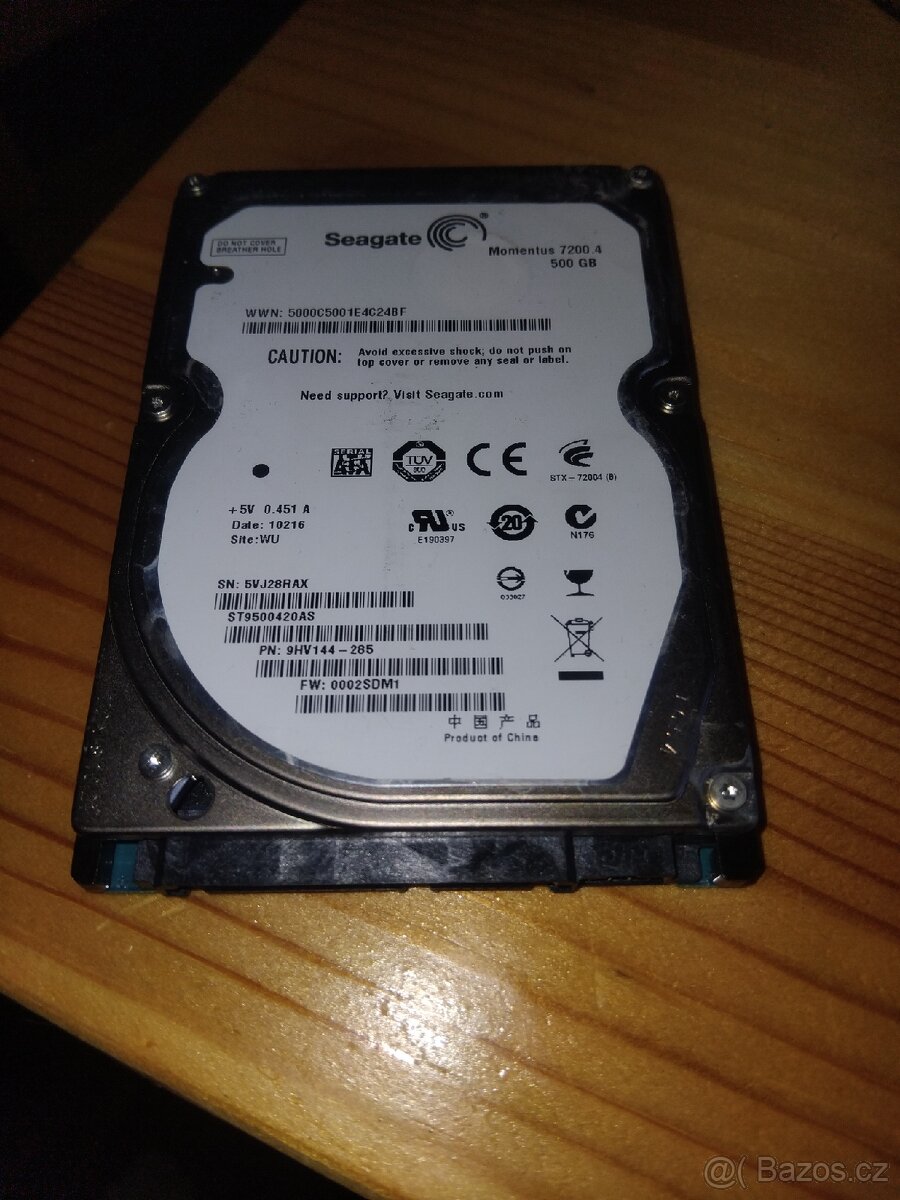 2.5" HDD disk Seagate 500GB SATA 7200 -l - 2