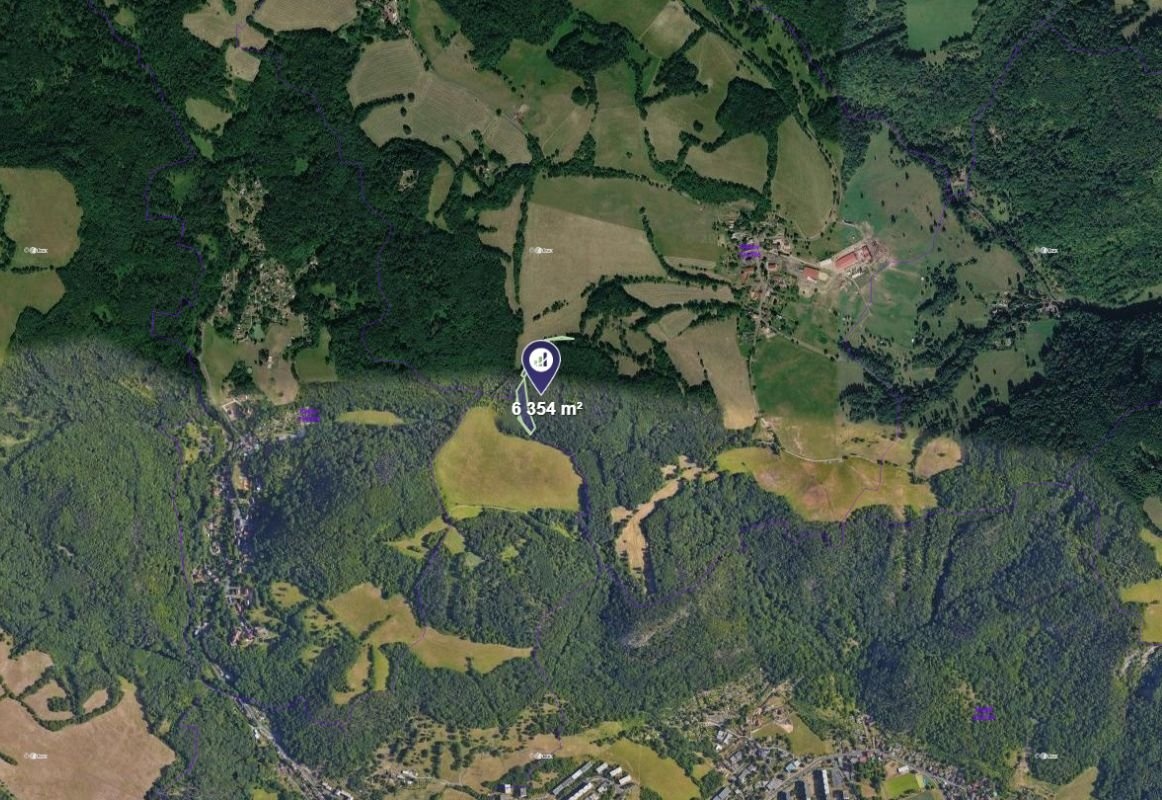Prodej podílu 1/6 louky 1 059 m², Povrly - 2