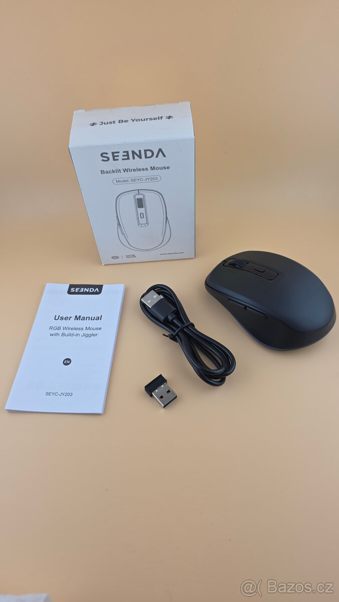 Bezdrátová myš Seenda – Nabíjecí, tichá - 2