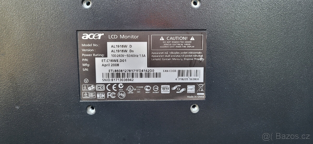 19" monitor ACER - 2