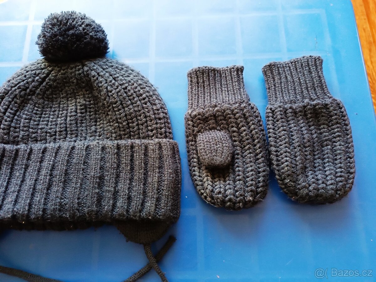 čepice s rukavičkami HM pro kluka - 2