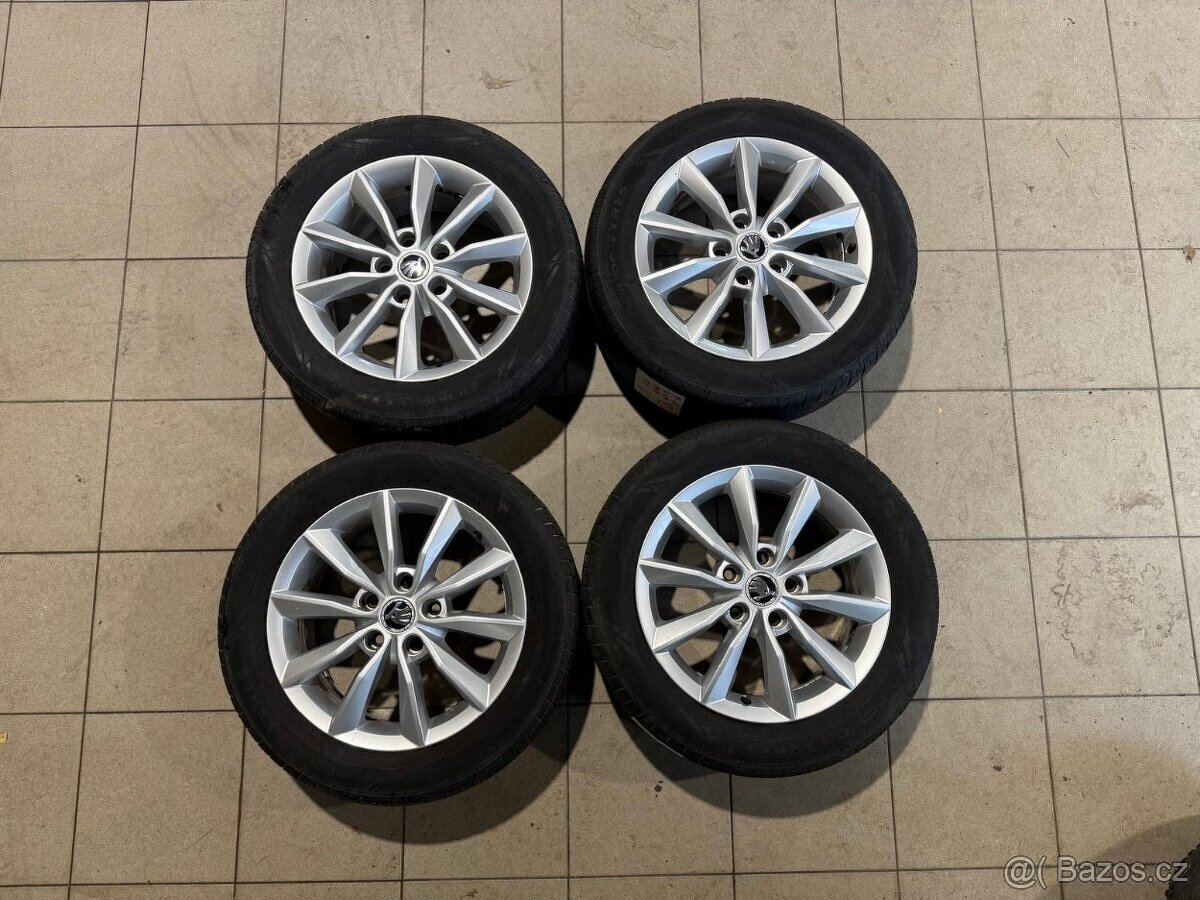 Alu kola MINORIS R16 5x112 ET46 + letní pneu - 2