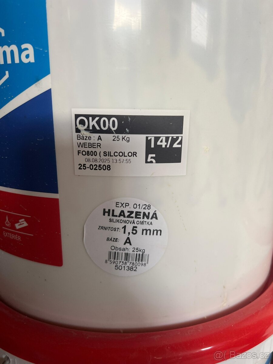 Silikonová fasádní omítka STACHEMA 1,5mm OK00 60m2 - 2